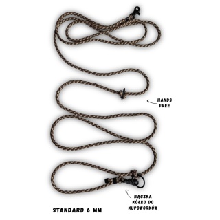 Smycz linowa przepinana dla psa – fioletowa, Acid Purple