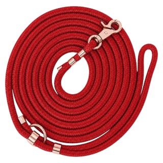 Smycz linowa miejska dla psa (standard / strong) – czerwona, Classic Red