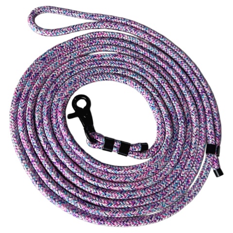 Smycz linowa miejska dla psa (standard / strong) – wielokolorowa, Cotton Candy