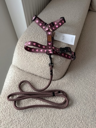 Smycz linowa miejska strong (8mm), brązowa, 1,2m