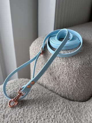 Smycz miejska TPU (13mm), niebieska, Baby Blue, 2.80m