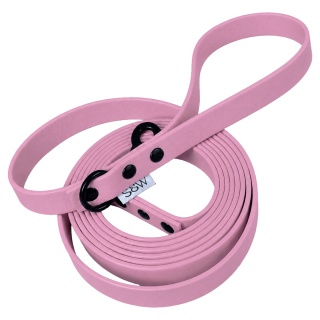 Smycz miejska wodoodporna dla psa TPU - brudny róż, Dusty Pink