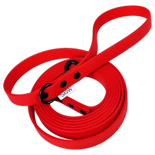 Smycz miejska wodoodporna dla psa - czerwona, Classic Red