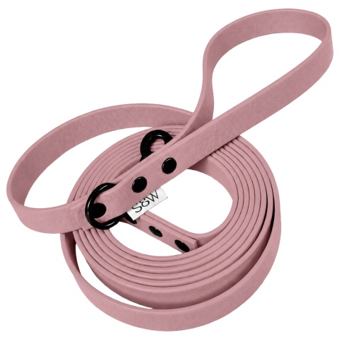 Smycz miejska wodoodporna dla psa - pudrowy róż, Powder Pink