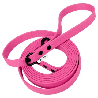 Smycz miejska wodoodporna dla psa - różowa, Barbie Pink