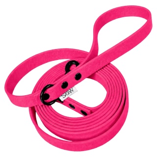 Smycz miejska wodoodporna dla psa - różowa, Barbie Pink