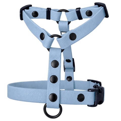 Szelki guard wodoodporne dla psa, błękitne, regulowane TPU – Baby Blue