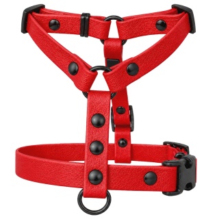 Szelki guard wodoodporne dla psa, czerwone, regulowane – Classic Red