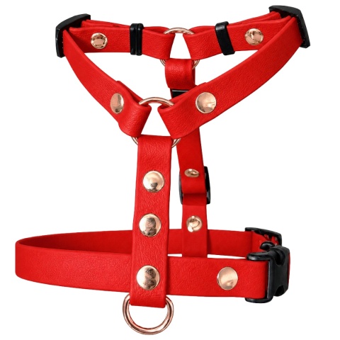 Szelki guard wodoodporne dla psa, czerwone, regulowane – Classic Red