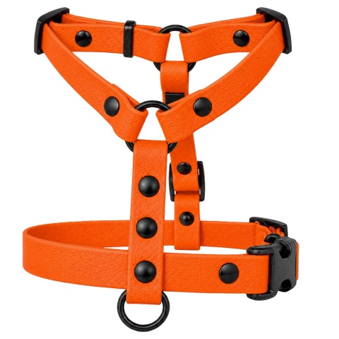 Szelki guard wodoodporne dla psa, pomarańczowe, regulowane – Bloody Orange
