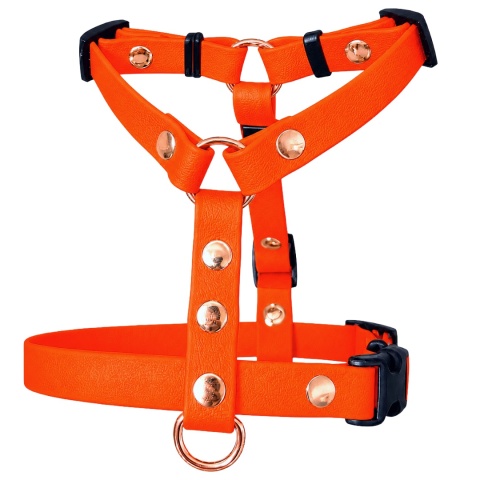Szelki guard wodoodporne dla psa, pomarańczowe, regulowane – Bloody Orange