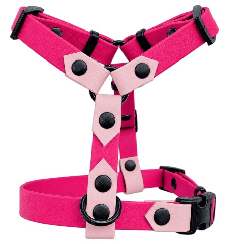 Szelki guard wodoodporne dla psa, różowe, regulowane – Barbie Pink