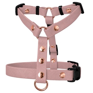 Szelki guard wodoodporne dla psa, brudny róż, regulowane – Dusty Pink