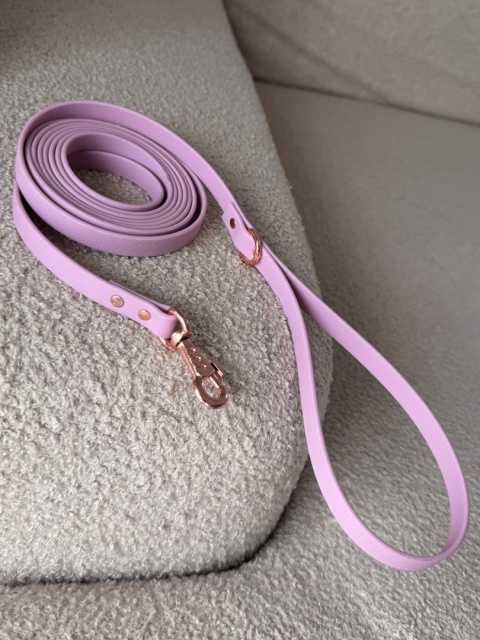 Smycz miejska wodoodporna dla psa TPU - różowa, Creamy Pink