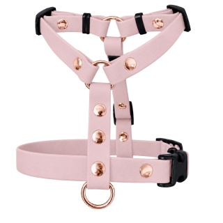 Szelki guard wodoodporne dla psa, różowa, regulowane TPU – Creamy Pink (16mm, 20mm, 25mm)